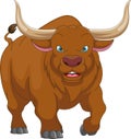 cute bull cartoon