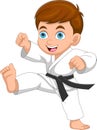 cute karate kid cartoon