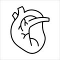 human heart icon vector illustration Royalty Free Stock Photo
