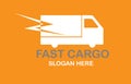 Fast Cargo logo - cargo sercive iconic logo Royalty Free Stock Photo