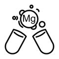 magnesium icon vector illustration