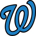 Washington Nationals Baseball Team logo design on white Royalty Free Stock Photo