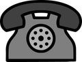 Abstract telephone clipart design on white Royalty Free Stock Photo