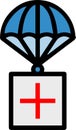 Abstract Airdrop clipart design on white