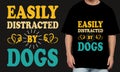 dog t shirt design collection new Royalty Free Stock Photo