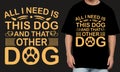 dog t shirt design collection Royalty Free Stock Photo