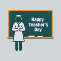 Happy Teachers\' Day banner design. Honoring the Pillars of Education Royalty Free Stock Photo
