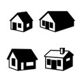 House silhouette vector illustration Royalty Free Stock Photo