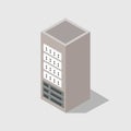 Isometric server illustrated Royalty Free Stock Photo