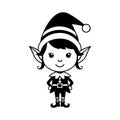 Best Elf Vector for Personalized Gifts Royalty Free Stock Photo