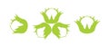 Hazelnut logo. Isolated hazelnut on white background Royalty Free Stock Photo