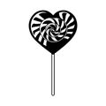 Best Valentine\'s Day Lollipop Heart Vector Royalty Free Stock Photo