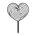 Best Valentine\'s Day Lollipop Heart Vector Royalty Free Stock Photo
