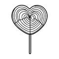 Best Valentine\'s Day Lollipop Heart Vector Royalty Free Stock Photo