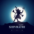 Maha Shivratri Greeting in Hindi. Mahashivratri Shiv Background Design. Royalty Free Stock Photo