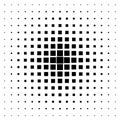 Black square halftone pattern background. halftone square box. pixels pattern of black squares Royalty Free Stock Photo