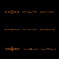 Elegant border and ornamental bundle for digital design
