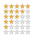 five star rating Royalty Free Stock Photo