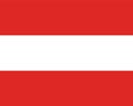 Austria flag vector illustration Royalty Free Stock Photo