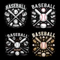 baseball bat illustration graphic for game lover Royalty Free Stock Photo