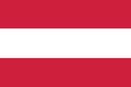 Flag of Austria. Austria flag official colors and proportion digital vector illustration. Royalty Free Stock Photo
