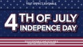 american independence day text effect editable Royalty Free Stock Photo