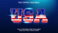 america text effect vector editable Royalty Free Stock Photo