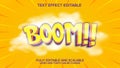 text effect boom cartoon vector editable Royalty Free Stock Photo