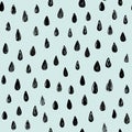 Rain vector pattern. It s rainy, season background in simple flat style Royalty Free Stock Photo