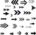 Arrow Icons Pack Vector Arrows for UI, Infographics, Web & Graphic Design Royalty Free Stock Photo