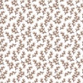 seamless pattern willow spring nature brown textile Royalty Free Stock Photo