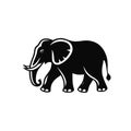 Animal logo. Big elephant sign Royalty Free Stock Photo