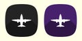 Airplane app icons Royalty Free Stock Photo