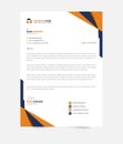 Creative Shapes Letterhead and Stationery Template Design for Modern, Professional Branding Royalty Free Stock Photo