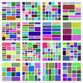 Abstract colorful geometric mosaic pattern background with varied shapes and design Royalty Free Stock Photo