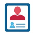 A digital icon of user profile, Website elements. Royalty Free Stock Photo