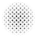 Abstract circular halftone pattern with varying dot density design element Royalty Free Stock Photo