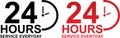 24 Hours Service Available Everyday Royalty Free Stock Photo