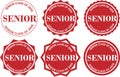Senior Class of 2026 Graduation Badge Set Royalty Free Stock Photo