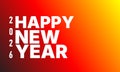 2026 Happy New Year Gradient Poster â Bright Celebration Graphic Royalty Free Stock Photo
