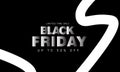 Black Friday Modern Black Promo â Metallic 50% Off Sale Banner Royalty Free Stock Photo
