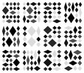 Fine diamond rhombus grid layout providing smooth cohesive design elements Royalty Free Stock Photo