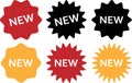 Collection of New Product Label Badges Royalty Free Stock Photo