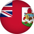Bermuda 3D model of country flags around the world Royalty Free Stock Photo