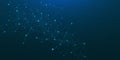 Abstract big data visualization background with connecting dots lines or plexus Royalty Free Stock Photo