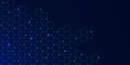 Abstract digital technology with hexagon pattern background Royalty Free Stock Photo