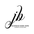 JB creative logo design modern branding ideas unique visual identity professional logo inspiration for businesses and startups Royalty Free Stock Photo
