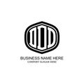 ddd logo professional creative brand identity logo design Royalty Free Stock Photo