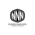 NNN logo, creative logo design, brand identity solutions, innovative design services, professional branding Royalty Free Stock Photo