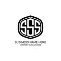 SSS logo, creative logo design, brand identity solutions, innovative design services, professional branding Royalty Free Stock Photo